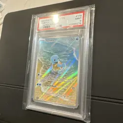2023 #170 Pokemon Mew English 151 Squirtle Illustration Rare IR 170/165 PSA 9 - Image 5
