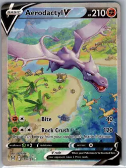 Aerodactyl V (Alternate Full Art) 180/196 Lost Origin - Pokemon Card - NM - Image 1
