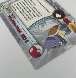 Pokemon Topps Chrome Wartortle HOLO Variant Card #08 Blue Logo - Image 4