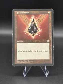 Jet Medallion MTG Card Condition Tempest MP Magic Gathering - Image 1