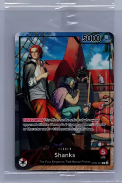 One Piece Promotion Cards #OP09-001 Shanks (2025 PSA Magazine Promo) - Image 1