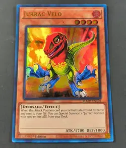 Yu-Gi-Oh! Jurrac Velo Ultra Rare Card 1st Edition BLMM-EN105 NM - Image 1
