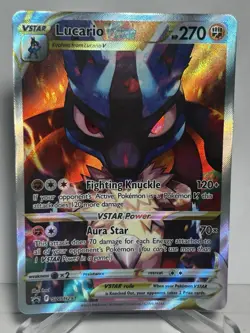Pokemon TCG Lucario VSTAR SWSH291 SWSH: Sword & Shield Promo Cards Holo - Image 1