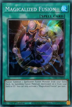 RA01-EN058 MAGICALIZED FUSION SUPER RARE 1ST EDITION YuGiOh CARD - Image 1