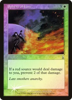 Odyssey MTG FOIL Sphere of Law Magic - Image 1