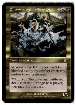 MTG Shadowmage Infiltrator - Odyssey Heavily Played English - Image 1