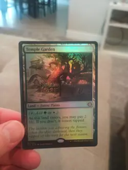 Temple Garden - Foil - NM - Rare - Lorwyn Eclipsed - MTG - Pack Fresh - Image 1