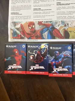 Magic The Gathering Spider-Man Deck SDCC 2025 Hasbro Complete Set 5 & Newspaper - Image 3