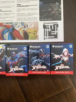 Magic The Gathering Spider-Man Deck SDCC 2025 Hasbro Complete Set 5 & Newspaper - Image 4