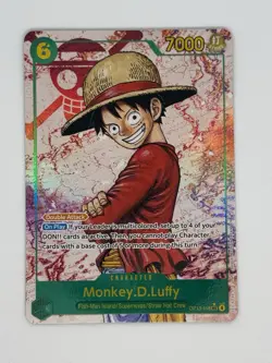 Monkey D Luffy SEC Alt Art OP13-118 Carrying On His Will One Piece TCG - Image 3