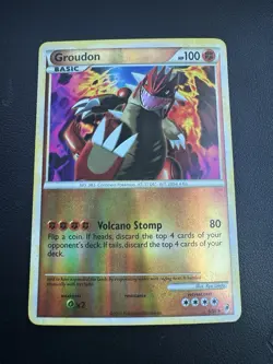 POKEMON TCG GROUDON 6/95 CALL OF LEGENDS REVERSE FOIL RARE!! - Image 1