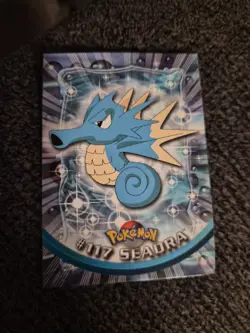 Seadra #117 Topps Blue Label TV Animation Edition Non Holo Pokemon TCG 1999 - Image 1