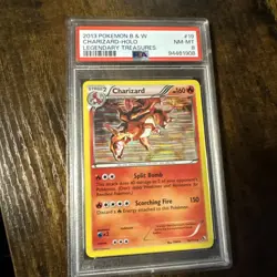 2013 Pokemon Black & White Legendary Treasures Holo Charizard #19 PSA 8 - Image 1