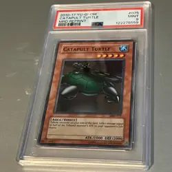 CATAPULT TURTLE MRD REPRINT YU-GI-OH! METAL RAIDERS REPRINT 2010-2017 075 PSA 9 - Image 1
