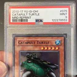 CATAPULT TURTLE MRD REPRINT YU-GI-OH! METAL RAIDERS REPRINT 2010-2017 075 PSA 9 - Image 3