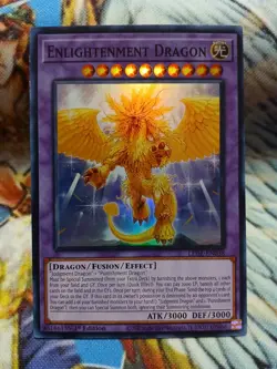 Yugioh Enlightenment Dragon Super Rare LEDE-EN038 1st Ed Lightly Played - Image 1