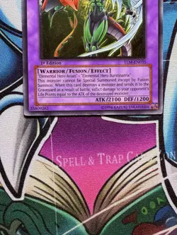 Yugioh Elemental Hero Flame Wingman TLM-EN035 Ultimate Rare 1st Edition - Image 5