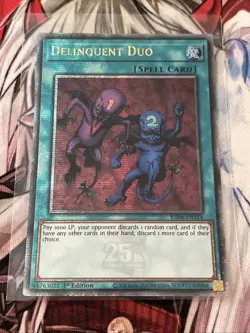 YUGIOH DELINQUENT DUO QUARTER CENTURY SECRET RARE RA04-EN114 - Image 1