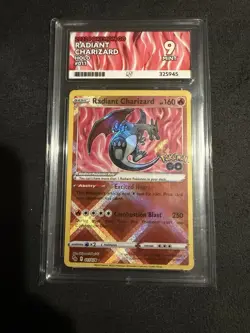 Pokemon TCG Radiant Charizard 011/078 Pokemon Go Rare Holo Card, ACE 9 🔥 - Image 1