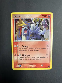Pokemon TCG Entei POP Series 2 001/017 Holo Rare Card 2006 - Image 3