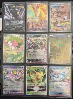 Pokemon Binder Card Lot ALL NM/HOLO-Full Art, EX, Heat Wave Arena, Prismatic Evo - Image 1