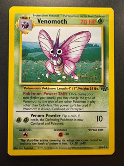 Venomoth 29/64 Jungle Regular Pokemon Card 1999 - Image 1