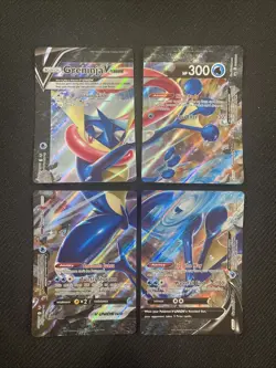 Pokemon TCG Greninja V Union SWSH155 SWSH156 SWSH157 SWSH158 Holo Rare Card Lot - Image 1