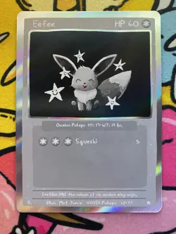 Pokepu - Eefee (Eevee) 64/77 - Derpy Pokemon Parody / Fan Art Card - Image 1