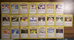 Pokemon Gym Heroes Misty Sabrina Stadium Card /132 Trainer Collection LOT of 22 - Image 1