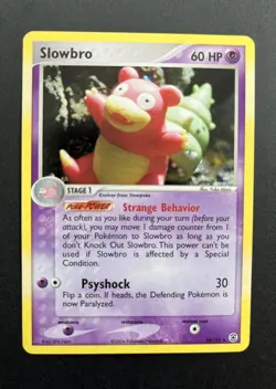 Pokemon TCG Slowbro 14/112 EX FireRed & LeafGreen Holo Rare 60HP Card 2004 - Image 1