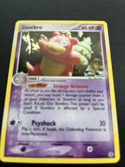 Pokemon TCG Slowbro 14/112 EX FireRed & LeafGreen Holo Rare 60HP Card 2004 - Image 2