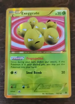 Exeggcute 102/101 BW Plasma Blast Shiny Secret Rare Pokemon Card - Image 1