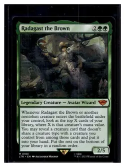 MTG Magic Lord of the Rings #184 Radagast the Brown Mythic Rare (Qty) - Image 1