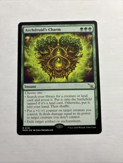 Archdruid's Charm - Murders at Karlov Manor MTG Plus Bonus Rare!!! - Image 1