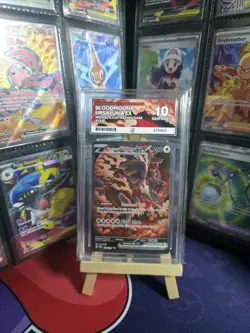 Pokemon TCG Bloodmoon Ursaluna EX Prismatic Evolutions Card 168/131 Ace 10 Gem M - Image 1