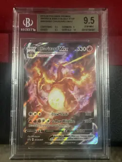 2019-22 POKEMON BLACK STAR PROMOS #SWSH261 CHARIZARD VMAX BECKETT BGS 9.5 - Image 1