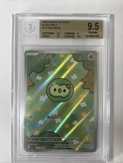 Pokemon Solosis IR Black Bolt Gem Mint Bgs 9.5 - Image 1