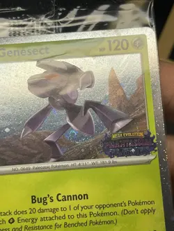 Pokemon Phantasmal Flames Genesect 008/094 Promo Stamped Sealed TCG fart swirl - Image 3