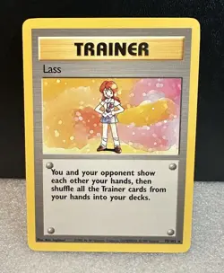 1999 WOTC Pokemon TRAINER LASS 75/102 RARE! LP - Image 1