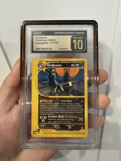 Pokemon 2003 E-reader Aquapolis Umbreon 41/147 CGC Pristine 10 - Image 1