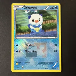 Pokemon TCG 2011 CROSS HATCHED LEAGUE CUP PROMO OSHAWOTT 27/114 Reverse Holo - Image 1