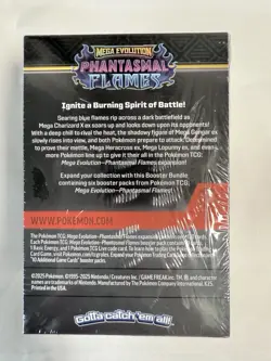 Pokemon Mega Evolution Phantasmal Flames Booster Bundle 6 Packs Factory Sealed - Image 2
