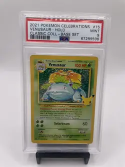PSA 9 Venusaur Celebrations Classic Collection 15/102 Holo Rare Pokemon 2021 - Image 1