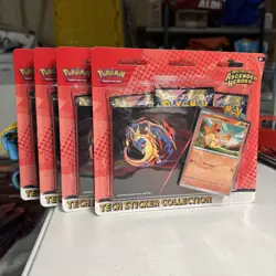 Ascended Heroes Charmander Tech Sticker Collection - Lot Of 4 - Factory Sealed! - Image 1