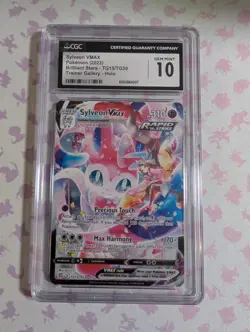 CGC 10 Gem Mint Sylveon VMAX TG15/TG30 - Brilliant Stars Pokemon TCG - Image 1