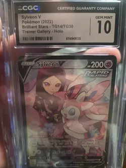 Sylveon V TG14/TG30 - Pokemon Brilliant Stars: Trainer Gallery CGC 10 Gem Mint - Image 3