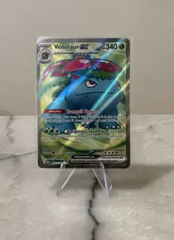 NM Venusaur ex Scarlet & Violet 151 182/165 Holo Ultra Rare Full Art Pokemon - Image 1