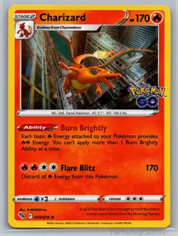 Charizard Holo Rare Pokemon GO Holo 010/078 NM - Image 1