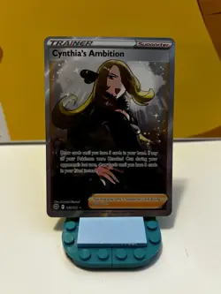 Pokemon Cynthia's Ambition Ultra Rare Full Art Holo Trainer 169/172 - Image 1