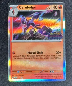 Pokemon Ceruledge MEP 014 - Mega Evolution Prerelease Black Star Promo - Image 1